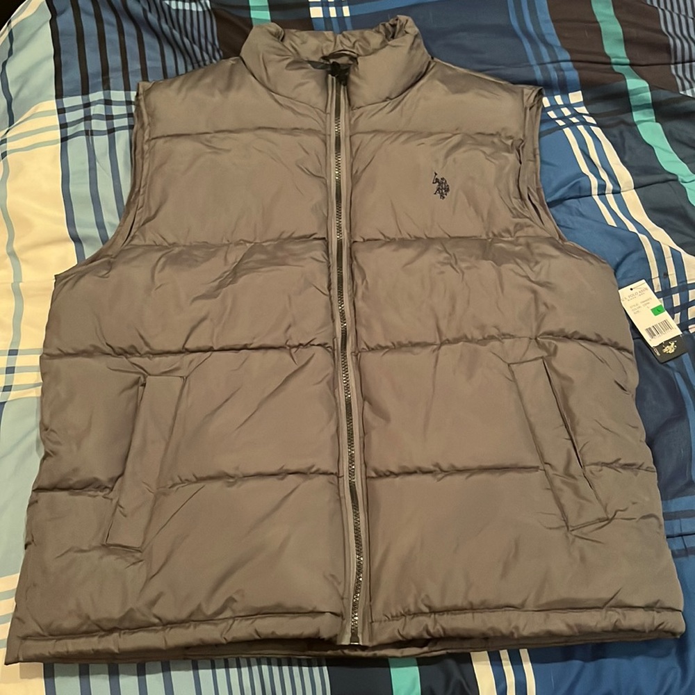 U.S. Polo Assn. Grey Men’s Puffer Vest